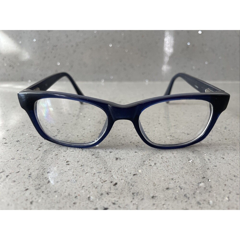 WHIMS EVOLUTIONEYES FRAMES ONLY EYEGLASSES TRO914AK 50-18-135 blue full rim